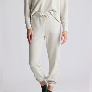 Free Fly - Waffle Knit Cream Joggers - Size XL